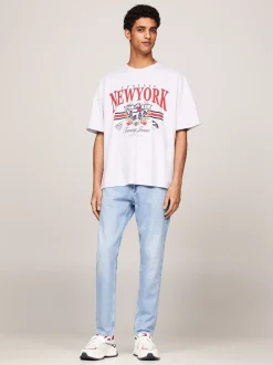 T-Shirty*Tommy Hilfiger T-shirt Prep Explorer O Kroju Oversize SILVER GREY