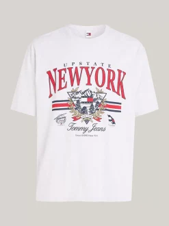 T-Shirty*Tommy Hilfiger T-shirt Prep Explorer O Kroju Oversize SILVER GREY