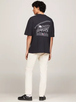 T-Shirty*Tommy Hilfiger T-shirt Prep Explorer Z Logo Z Tyłu BLACK