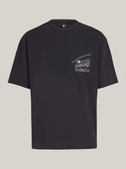T-Shirty*Tommy Hilfiger T-shirt Prep Explorer Z Logo Z Tyłu BLACK