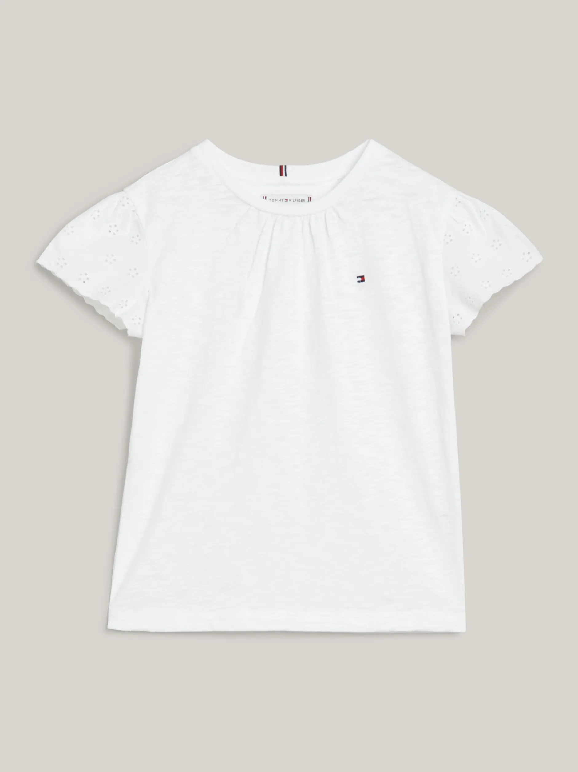 Topy I T-Shirty*Tommy Hilfiger T-shirt TH Monogram Z Haftem Angielskim WHITE