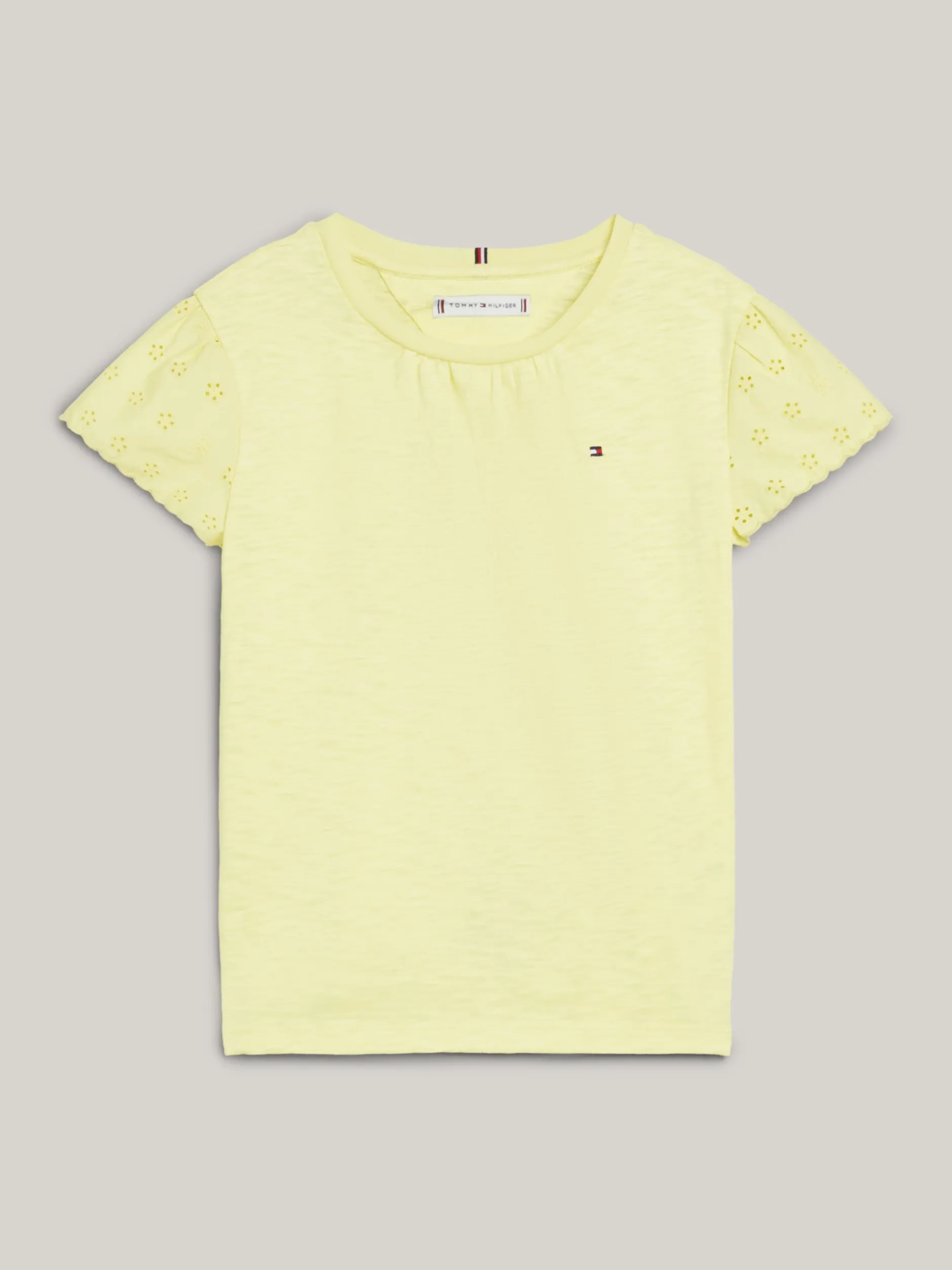 Topy I T-Shirty*Tommy Hilfiger T-shirt TH Monogram Z Haftem Angielskim YELLOW TULIP