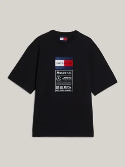 T-Shirty*Tommy Hilfiger T-shirt Tommy X Mercedes F1 X CR Z Etykietką BLACK