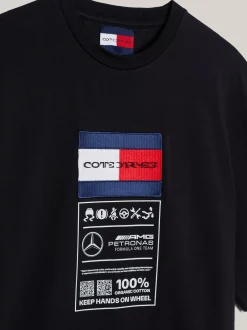 T-Shirty*Tommy Hilfiger T-shirt Tommy X Mercedes F1 X CR Z Etykietką BLACK
