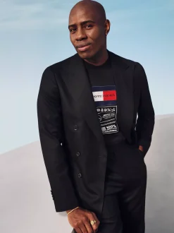T-Shirty*Tommy Hilfiger T-shirt Tommy X Mercedes F1 X CR Z Etykietką BLACK