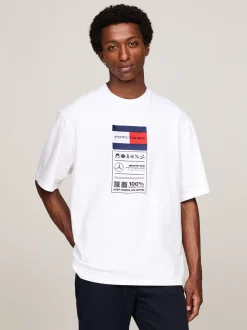 T-Shirty*Tommy Hilfiger T-shirt Tommy X Mercedes F1 X CR Z Etykietką WHITE