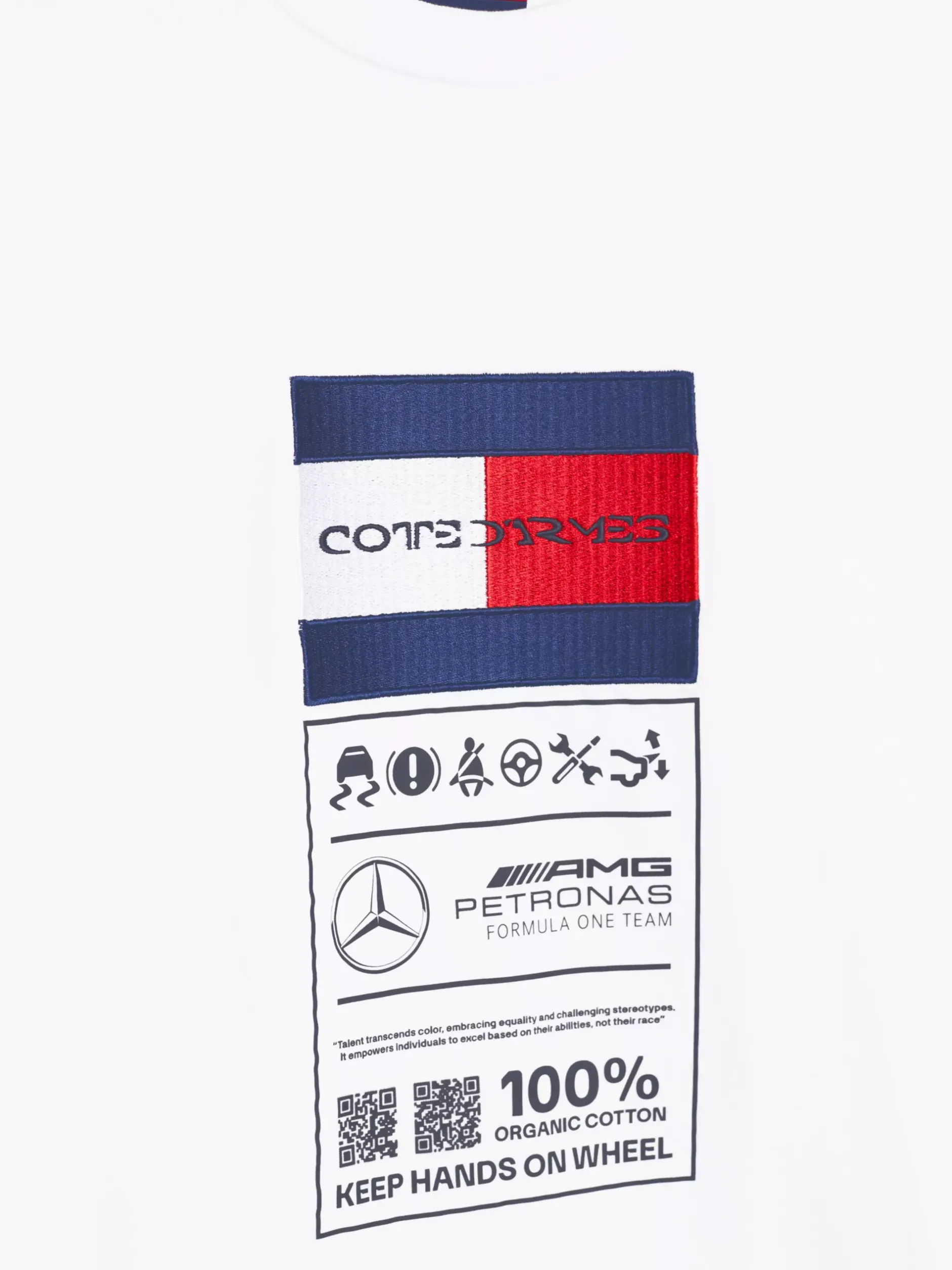 T-Shirty*Tommy Hilfiger T-shirt Tommy X Mercedes F1 X CR Z Etykietką WHITE