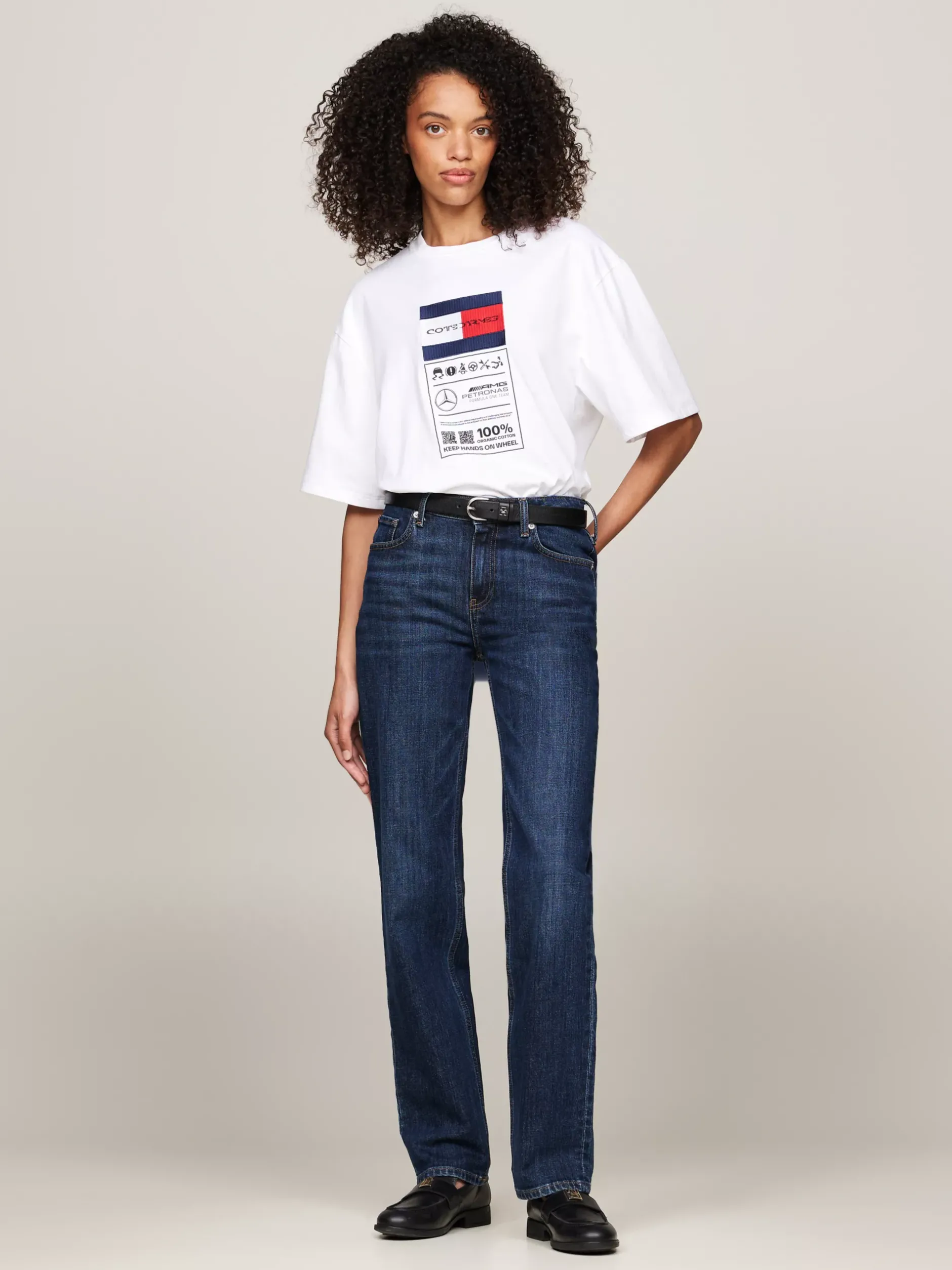 T-Shirty*Tommy Hilfiger T-shirt Tommy X Mercedes F1 X CR Z Etykietką WHITE
