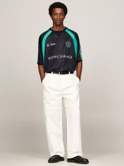 T-Shirty*Tommy Hilfiger T-shirt Tommy X Mercedes F1 X CR Lewis Hamilton BLACK