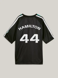 T-Shirty*Tommy Hilfiger T-shirt Tommy X Mercedes F1 X CR Lewis Hamilton BLACK