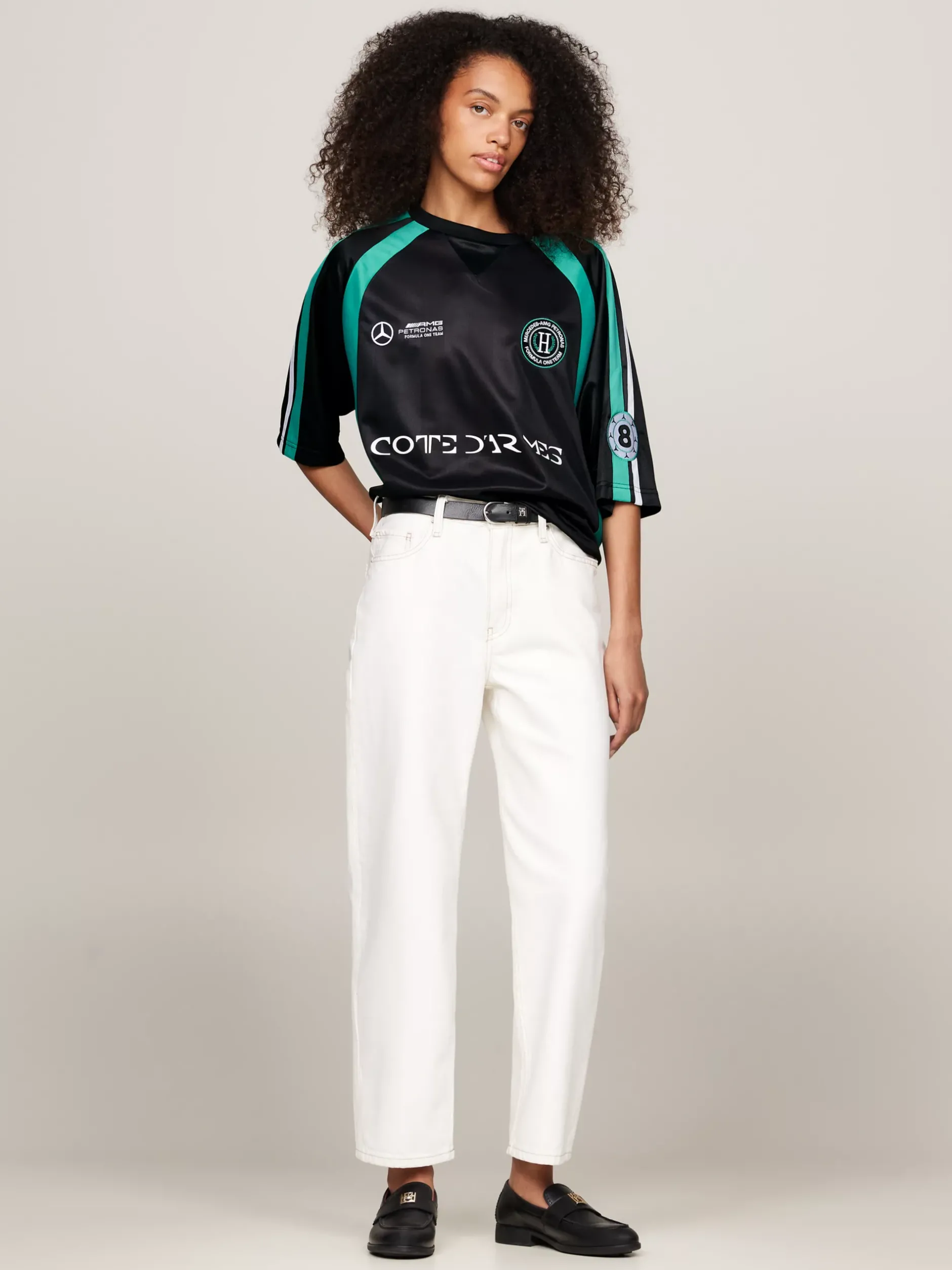 T-Shirty*Tommy Hilfiger T-shirt Tommy X Mercedes F1 X CR George Russell BLACK