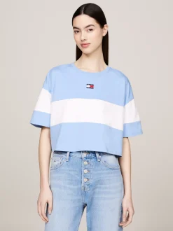 T-Shirty*Tommy Hilfiger T-shirt W Bloki Kolorów Z Naszywką WESTSIDE BLUE / MULTI