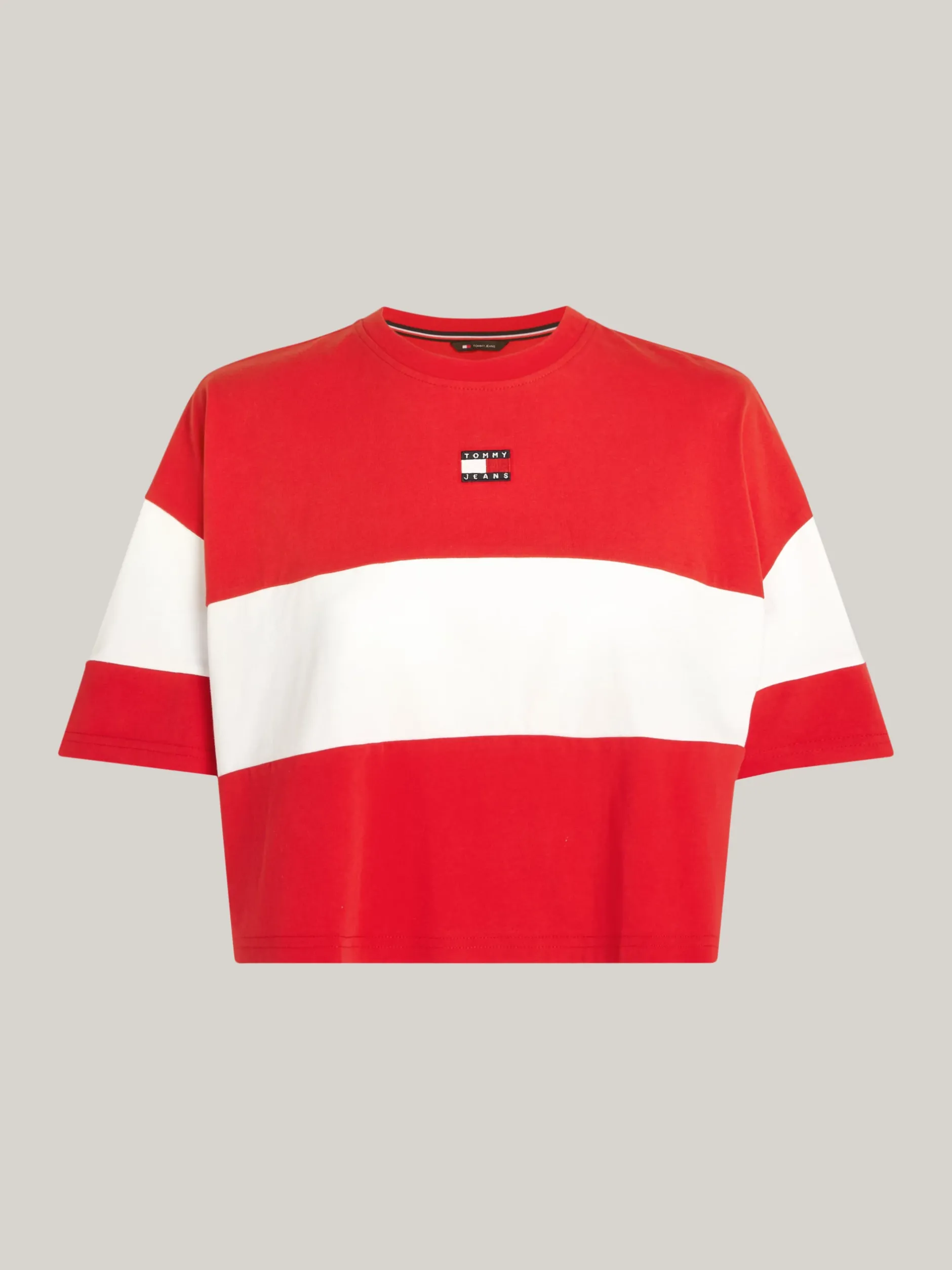 T-Shirty*Tommy Hilfiger T-shirt W Bloki Kolorów Z Naszywką DEEP CRIMSON / MULTI