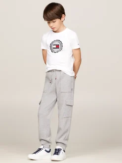 T-Shirty I Koszulki Polo*Tommy Hilfiger T-shirt Z Aplikacją W Kształcie Pieczęci WHITE