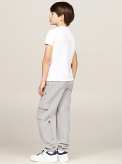 T-Shirty I Koszulki Polo*Tommy Hilfiger T-shirt Z Aplikacją W Kształcie Pieczęci WHITE