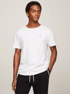 Stroje Domowe*Tommy Hilfiger T-shirt Z Bawełny WHITE