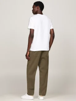 T-Shirty*Tommy Hilfiger T-shirt Z Cieniowanym Sygnowanym Wzorem WHITE