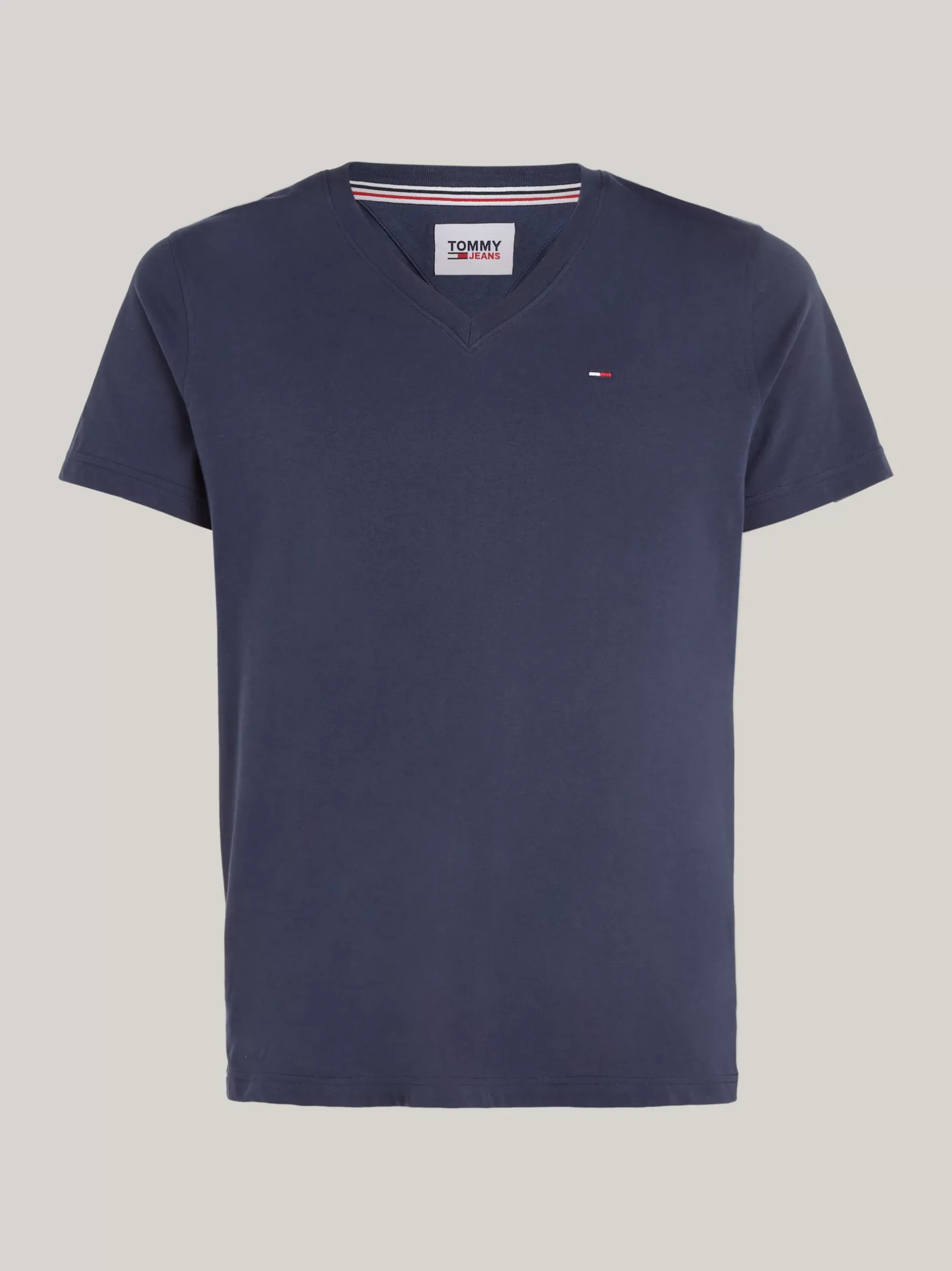 T-Shirty*Tommy Hilfiger T-shirt Z Dekoltem W Kształcie Litery V BLACK IRIS