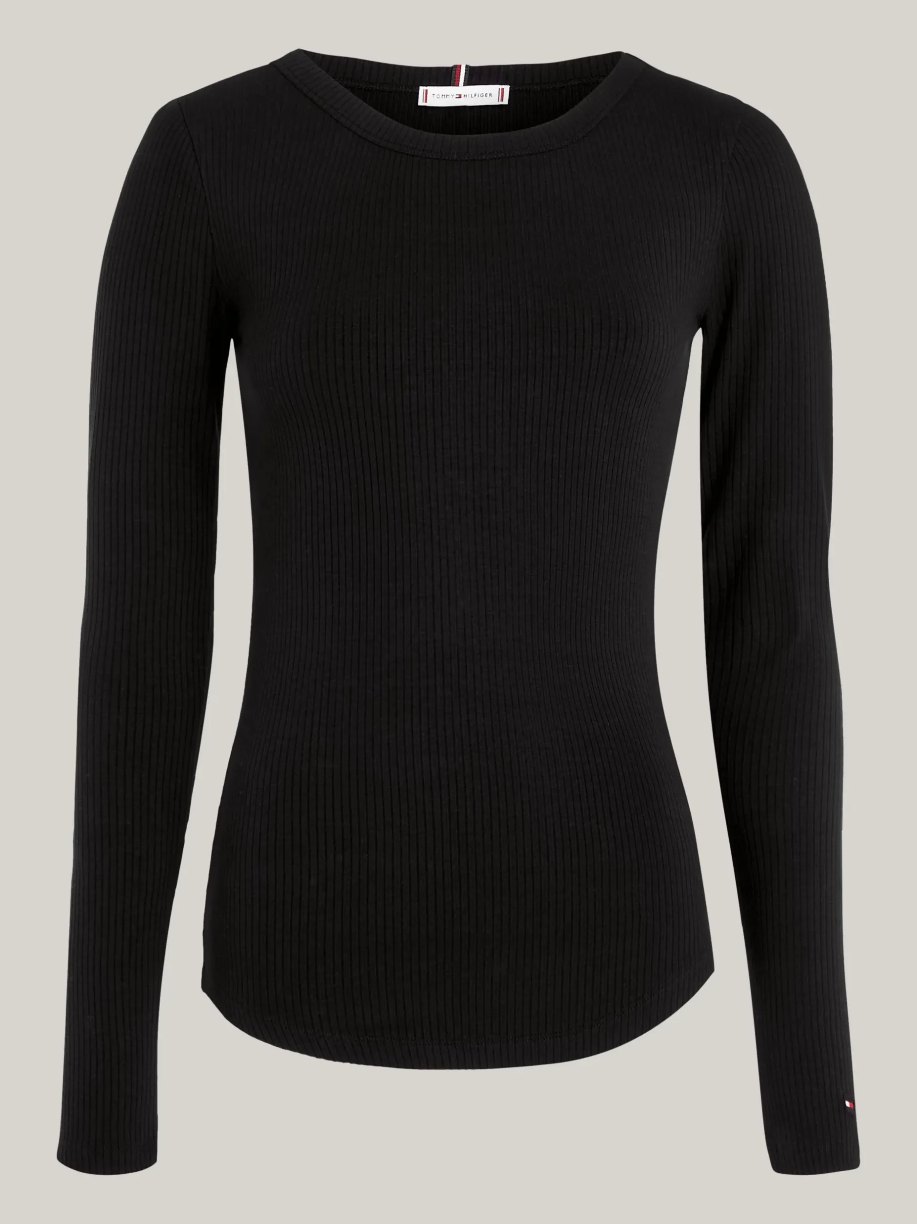 T-Shirty*Tommy Hilfiger T-shirt Z Długim Rękawem I Dekoltem W łódkę BLACK