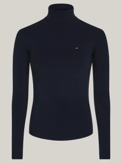 T-Shirty*Tommy Hilfiger T-shirt Z Długim Rękawem I Golfem DESERT SKY