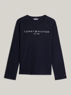 T-Shirty*Tommy Hilfiger T-shirt Z Długim Rękawem I Logo Adaptive DESERT SKY