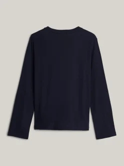 T-Shirty*Tommy Hilfiger T-shirt Z Długim Rękawem I Logo Adaptive DESERT SKY