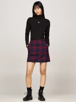 T-Shirty*Tommy Hilfiger T-shirt Z Długim Rękawem I Naszywką Tommy BLACK