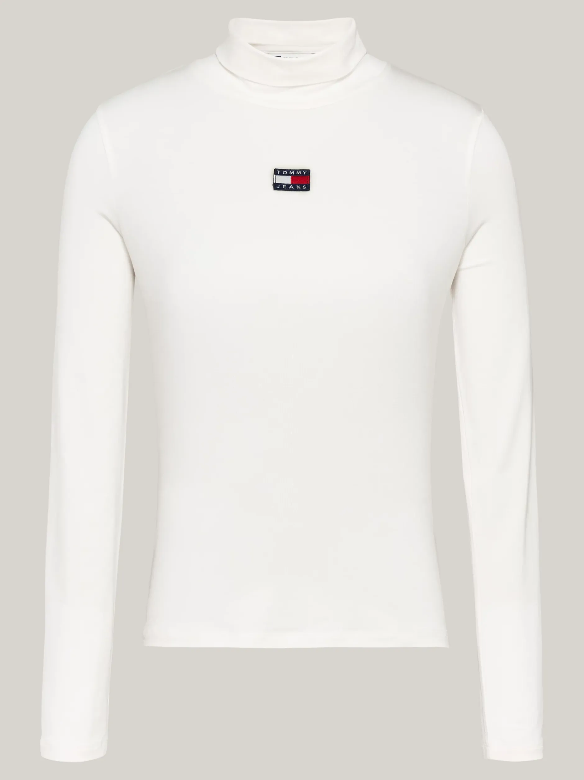 T-Shirty*Tommy Hilfiger T-shirt Z Długim Rękawem I Naszywką Tommy ANCIENT WHITE