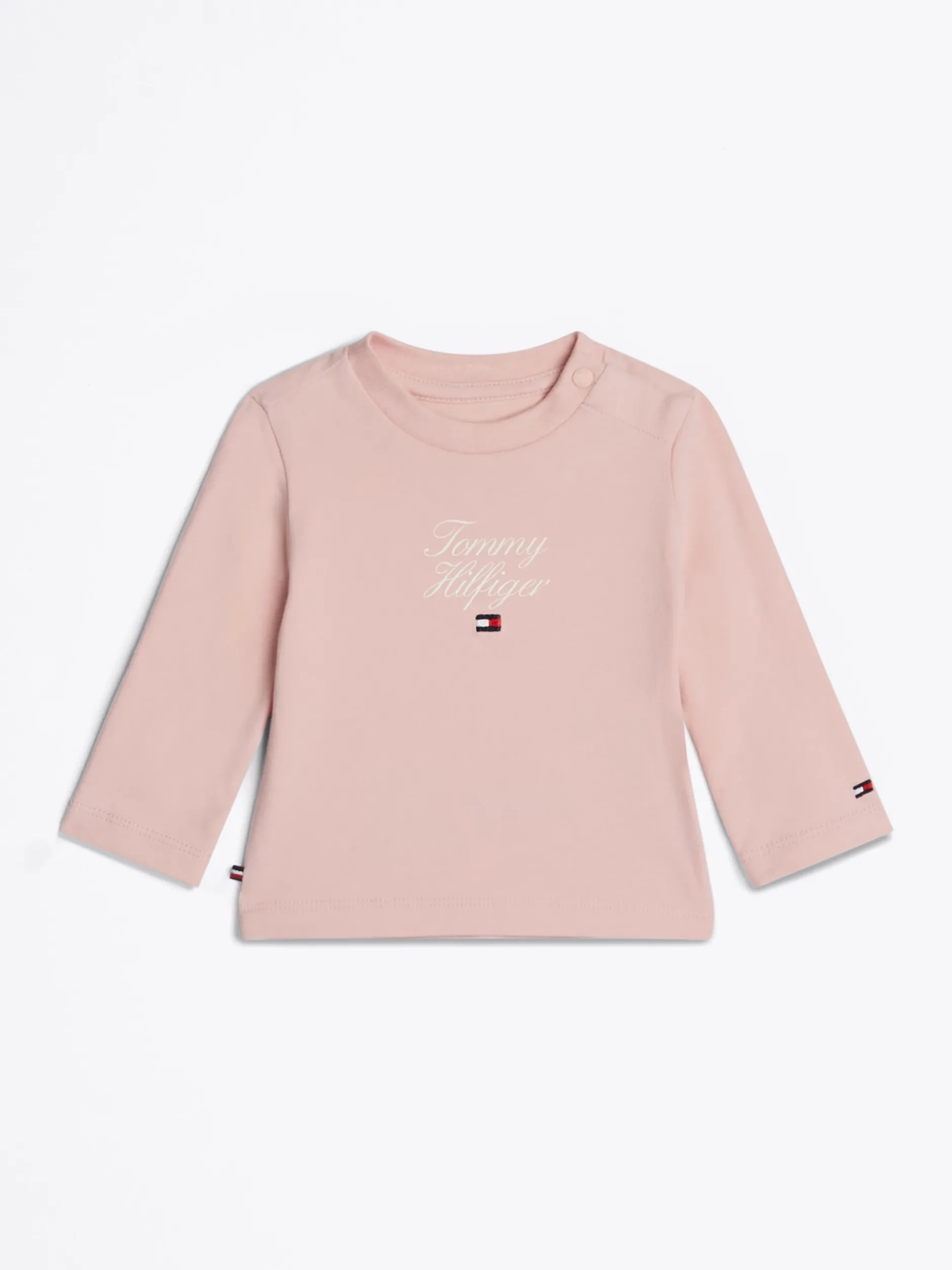 Dziewczynki|Chłopcy*Tommy Hilfiger T-shirt Z Długim Rękawem I Okrągłym Dekoltem SOFT ROSE