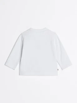 Dziewczynki|Chłopcy*Tommy Hilfiger T-shirt Z Długim Rękawem I Okrągłym Dekoltem WHITE