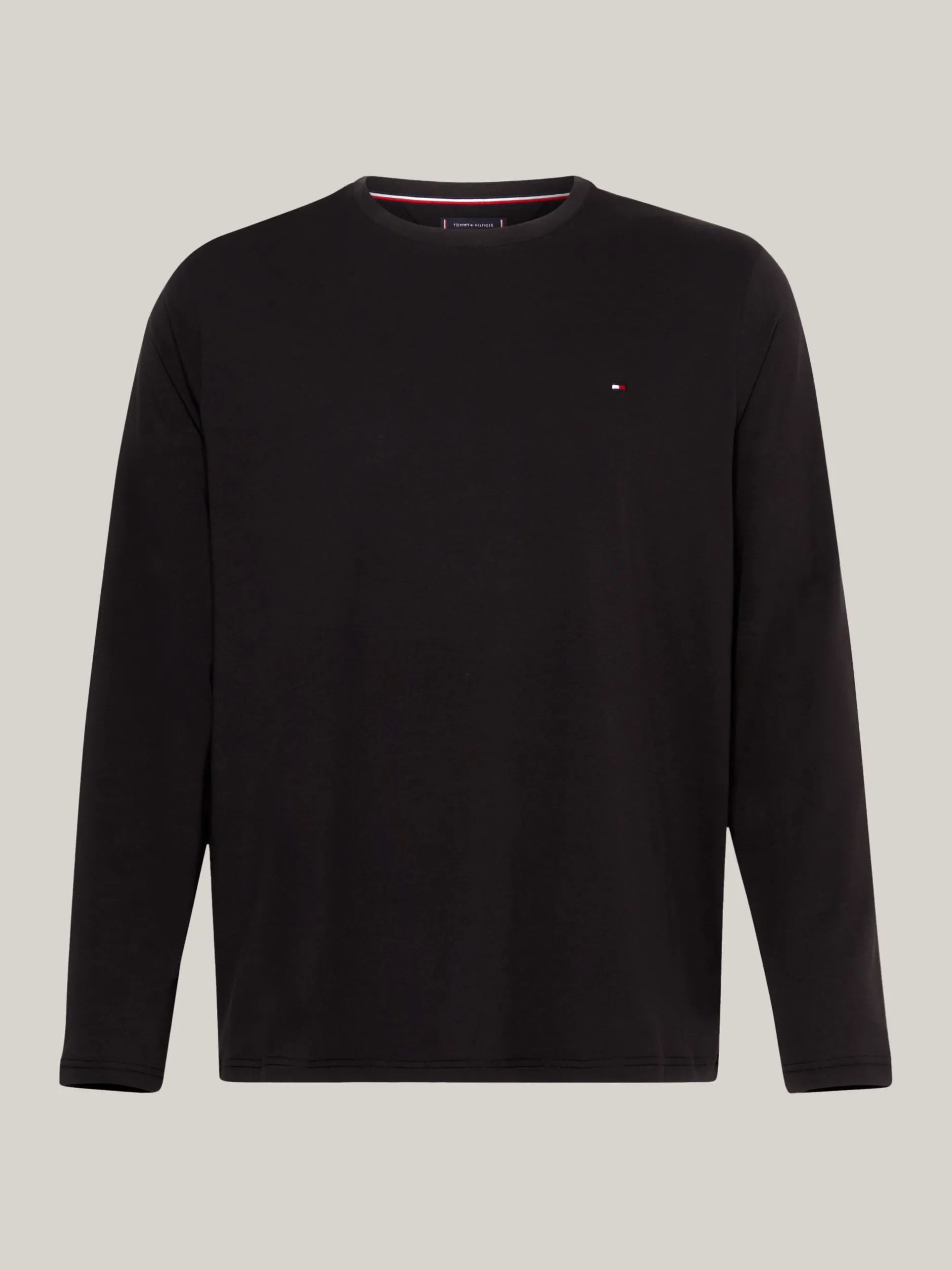 T-Shirty*Tommy Hilfiger T-shirt Z Długim Rękawem Z Kolekcji Plus BLACK