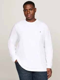T-Shirty*Tommy Hilfiger T-shirt Z Długim Rękawem Z Kolekcji Plus WHITE