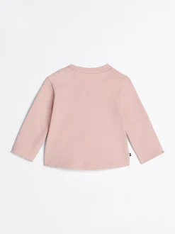 Dziewczynki|Chłopcy*Tommy Hilfiger T-shirt Z Długim Rękawem Z Metalicznym Logo SOFT ROSE