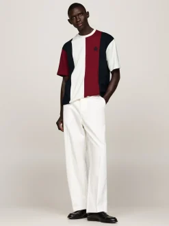 T-Shirty*Tommy Hilfiger T-shirt Z Emblematem I Blokami Kolorów MULTI