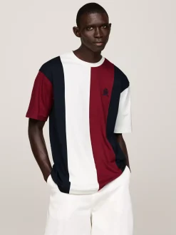 T-Shirty*Tommy Hilfiger T-shirt Z Emblematem I Blokami Kolorów MULTI