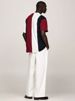 T-Shirty*Tommy Hilfiger T-shirt Z Emblematem I Blokami Kolorów MULTI