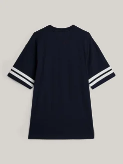 T-Shirty*Tommy Hilfiger T-shirt Z Emblematem I Dużym Logo DESERT SKY