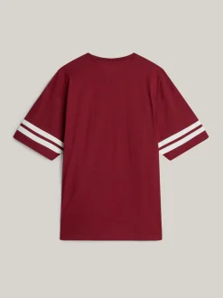 T-Shirty*Tommy Hilfiger T-shirt Z Emblematem I Dużym Logo ROUGE