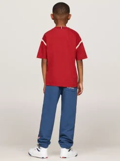 T-Shirty I Koszulki Polo*Tommy Hilfiger T-shirt Z Haftem Z Logo Hilfiger DARK MAGMA