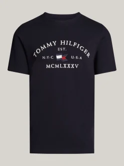 T-Shirty*Tommy Hilfiger T-shirt Z Haftowanym Logo DESERT SKY