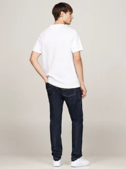 T-Shirty*Tommy Hilfiger T-shirt Z Haftowanym Logo WHITE