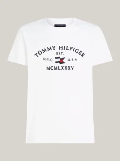 T-Shirty*Tommy Hilfiger T-shirt Z Haftowanym Logo WHITE