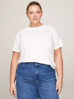 T-Shirty*Tommy Hilfiger T-shirt Z Kolekcji Curve 1985 Collection ECRU