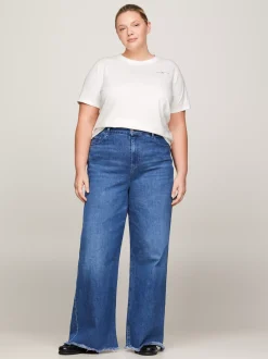 T-Shirty*Tommy Hilfiger T-shirt Z Kolekcji Curve 1985 Collection ECRU