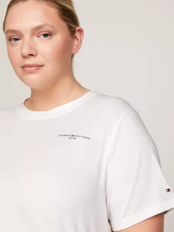 T-Shirty*Tommy Hilfiger T-shirt Z Kolekcji Curve 1985 Collection ECRU