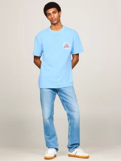 T-Shirty*Tommy Hilfiger T-shirt Z Kolekcji Plus Z Nadrukiem Z Tyłu WESTSIDE BLUE