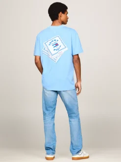T-Shirty*Tommy Hilfiger T-shirt Z Kolekcji Plus Z Nadrukiem Z Tyłu WESTSIDE BLUE