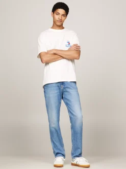 T-Shirty*Tommy Hilfiger T-shirt Z Kolekcji Plus Z Nadrukiem Z Tyłu ANCIENT WHITE