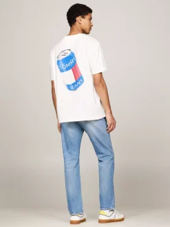 T-Shirty*Tommy Hilfiger T-shirt Z Kolekcji Plus Z Nadrukiem Z Tyłu ANCIENT WHITE
