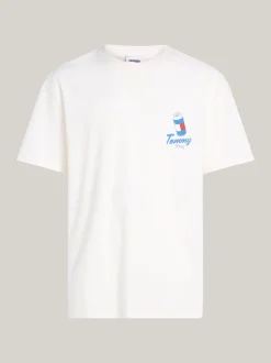 T-Shirty*Tommy Hilfiger T-shirt Z Kolekcji Plus Z Nadrukiem Z Tyłu ANCIENT WHITE